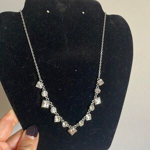 Givenchy necklace vintage silver tone